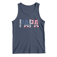 Vintage American Flag Papa The Man The Myth The Legend Tank Top Fathers Day Gift