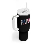 Vintage American Flag Papa The Man The Myth The Legend Tumbler With Handle Fathers Day Gift