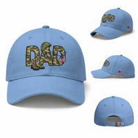 Proud Army Dad USA Flag Camo Baseball Cap Fathers Day Gift