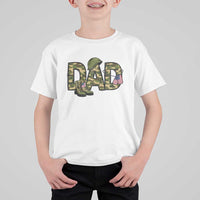 Proud Army Dad USA Flag Camo T Shirt For Kid Fathers Day Gift