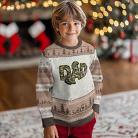 Proud Army Dad USA Flag Camo Ugly Christmas Sweater Fathers Day Gift