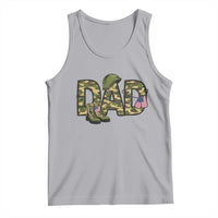 Proud Army Dad USA Flag Camo Tank Top Fathers Day Gift