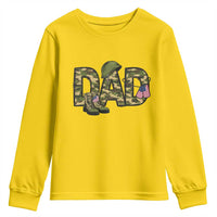 Proud Army Dad USA Flag Camo Youth Sweatshirt Fathers Day Gift