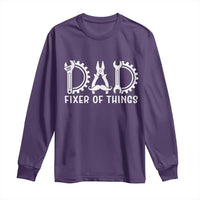 Dad Fixer Of Everything Garage Life Long Sleeve Shirt Auto Mechanic Fathers Day Gift