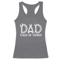 Dad Fixer Of Everything Garage Life Racerback Tank Top Auto Mechanic Fathers Day Gift