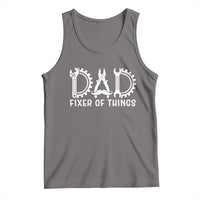 Dad Fixer Of Everything Garage Life Tank Top Auto Mechanic Fathers Day Gift
