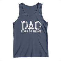 Dad Fixer Of Everything Garage Life Tank Top Auto Mechanic Fathers Day Gift