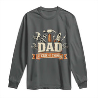 Mechanic Dad Fixer Of All Things Long Sleeve Shirt Funny Auto Repair Fathers Day