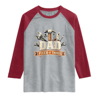 Mechanic Dad Fixer Of All Things Raglan Shirt Funny Auto Repair Fathers Day
