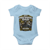 Best Mechanic Dad Ever Baby Onesie Auto Repair Fathers Day Graphic