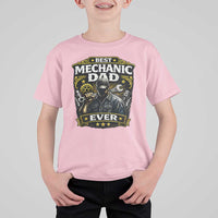 Best Mechanic Dad Ever T Shirt For Kid Auto Repair Fathers Day Graphic