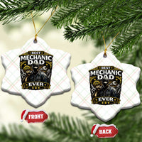 Best Mechanic Dad Ever Ceramic Ornament Auto Repair Fathers Day Graphic