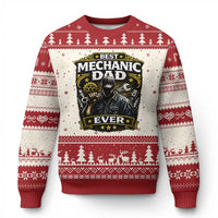 Best Mechanic Dad Ever Ugly Christmas Sweater Auto Repair Fathers Day Graphic
