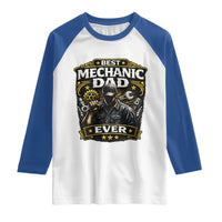 Best Mechanic Dad Ever Raglan Shirt Auto Repair Fathers Day Graphic