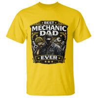 Best Mechanic Dad Ever T Shirt Auto Repair Fathers Day Graphic