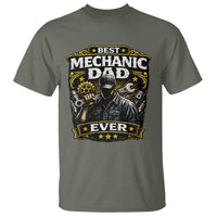 Best Mechanic Dad Ever T Shirt Auto Repair Fathers Day Graphic