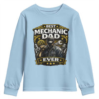Best Mechanic Dad Ever Youth Sweatshirt Auto Repair Fathers Day Graphic