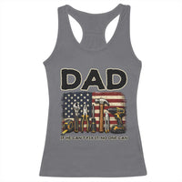 Mechanic Dad American Flag Racerback Tank Top If He Cant Fix It No One Can
