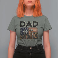 Mechanic Dad American Flag T Shirt For Women If He Cant Fix It No One Can
