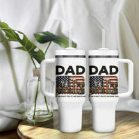 Mechanic Dad American Flag Tumbler With Handle If He Cant Fix It No One Can