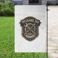 Mechanic Dad Legend In The Garage Garden Flag Funny Auto Repair Fathers Day Gift