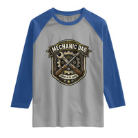 Mechanic Dad Legend In The Garage Raglan Shirt Funny Auto Repair Fathers Day Gift