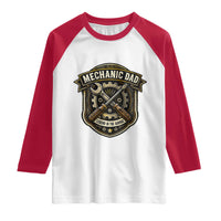 Mechanic Dad Legend In The Garage Raglan Shirt Funny Auto Repair Fathers Day Gift