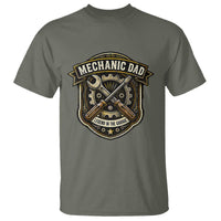 Mechanic Dad Legend In The Garage T Shirt Funny Auto Repair Fathers Day Gift