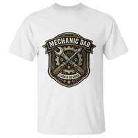 Mechanic Dad Legend In The Garage T Shirt Funny Auto Repair Fathers Day Gift