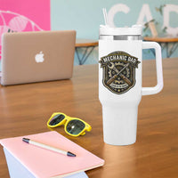 Mechanic Dad Legend In The Garage Tumbler With Handle Funny Auto Repair Fathers Day Gift