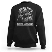 Funny Gorilla Mechanic Sweatshirt I Can Fix Stupid But Its Gonna Hurt