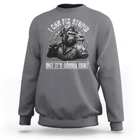Funny Gorilla Mechanic Sweatshirt I Can Fix Stupid But Its Gonna Hurt