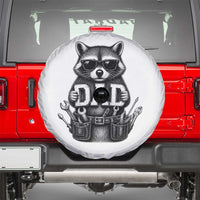 Funny Raccoon Dad Mechanic Spare Tire Cover Trash Panda Fathers Day Gift