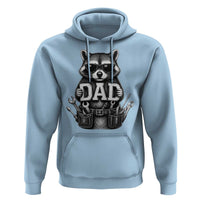 Funny Raccoon Dad Mechanic Hoodie Trash Panda Fathers Day Gift