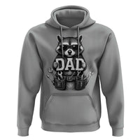 Funny Raccoon Dad Mechanic Hoodie Trash Panda Fathers Day Gift