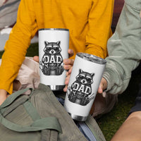Funny Raccoon Dad Mechanic Tumbler Cup Trash Panda Fathers Day Gift