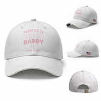 Promoted To Daddy 2026 New Girl Dad Baseball Cap First Time Fathers Day Gift