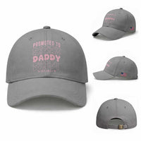 Promoted To Daddy 2026 New Girl Dad Baseball Cap First Time Fathers Day Gift