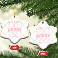 Promoted To Daddy 2026 New Girl Dad Ceramic Ornament First Time Fathers Day Gift