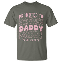 Promoted To Daddy 2026 New Girl Dad T Shirt First Time Fathers Day Gift