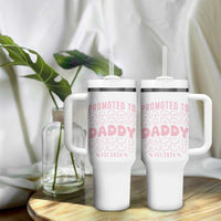 Promoted To Daddy 2026 New Girl Dad Tumbler With Handle First Time Fathers Day Gift