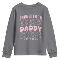 Promoted To Daddy 2026 New Girl Dad Youth Sweatshirt First Time Fathers Day Gift