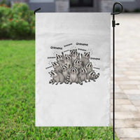 Funny Raccoon Grandma Garden Flag Grandmother Chaos Trash Panda