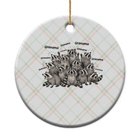 Funny Raccoon Grandma Ceramic Ornament Grandmother Chaos Trash Panda