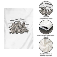 Funny Raccoon Grandpa Garden Flag Chaos Coordinator Grandpa Life Graphic