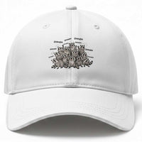 Funny Raccoon Grandpa Baseball Cap Chaos Coordinator Grandpa Life Graphic