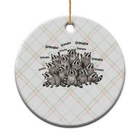 Funny Raccoon Grandpa Ceramic Ornament Chaos Coordinator Grandpa Life Graphic