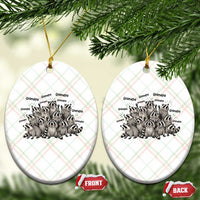 Funny Raccoon Grandpa Ceramic Ornament Chaos Coordinator Grandpa Life Graphic