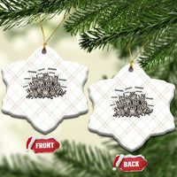 Funny Raccoon Grandpa Ceramic Ornament Chaos Coordinator Grandpa Life Graphic