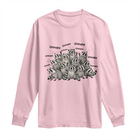 Funny Raccoon Grandpa Long Sleeve Shirt Chaos Coordinator Grandpa Life Graphic